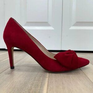 L.K. Bennett Caitlyn Pump in Red Suede